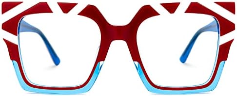 Vooglam Cat Eye Frame Block Blocking Glasses, copos de moda preta para mulheres anti -Eyestrain & UV