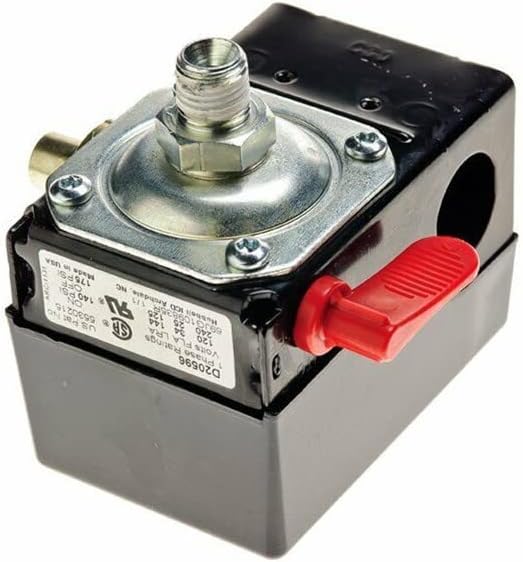 D20596 Substituição do compressor de ar na chave de pressão Off predefinida a 140/175 psi for Craftsman 919167810