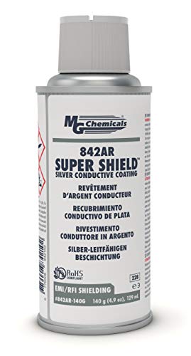 MG Chemicals 842AR-140G Super Shield ™ Silver Conductive Condive, 5 oz, aerossol pode