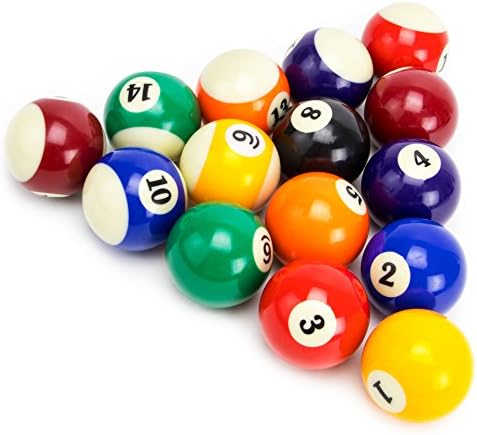 Felson Billiard fornece bolas de bilhar engenharia de precisão - conjunto completo de 16 bolas para mesas de piscina, inclui oito bola e bola de sinalização branca