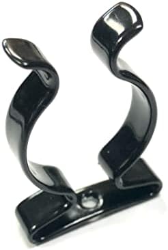 4 x Terry Tool Clips preto Plástico com revestimento de mola garras dia. 28mm