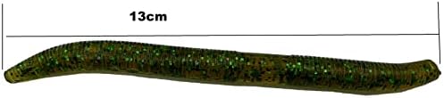 Pingjia lyje13-19, isca de atração macia de pesca, 10 pcs ， maldito clássico de pesca de plástico macio de plástico, 13cm/5.11in