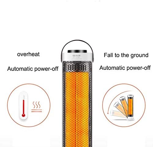 Xiaosaku Pequeno aquecedor Aquecedor de aquecimento elétrico Aquecedor de fibra de carbono Torre assado