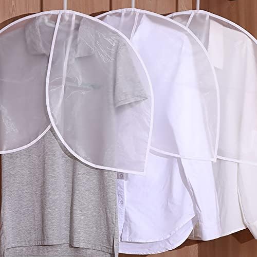 Cubos de armazenamento de armário Moda de roupas curtas pendurando a capa de bolsa transparente