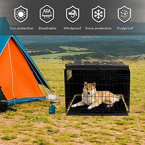 PET Prime Dog Crate Tampa Interior/Outdoor Durável à prova de vento 600D Oxford Fabric Pet Kennel Fit for