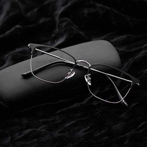 Óculos de leitura multifocais progressivos fotoquômicos, estrutura de metal retro e lentes de