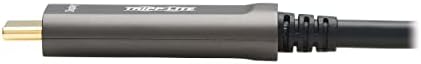 Tripp Lite USB-C Fibra 4k @ 60Hz Cabo de vídeo, cabo óptico ativo USB 3.2, masculino para masculino, preto, com