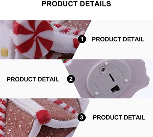 PretyZoom 4 PCs LED ornamentos: mini decoração, decorações luminosas de férias adornamento boneco de neve em forma
