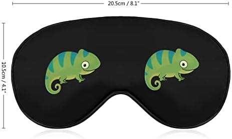 Máscaras para os olhos macios de camaleão com cinta ajustável confortável de uma venda de venda para dormir