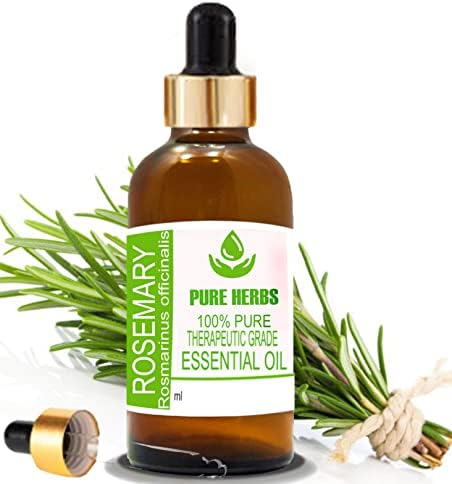 Ervas puras Rosemary Puro e Natural Terapereauutic Grade Essential Oil com conta -gotas 50ml