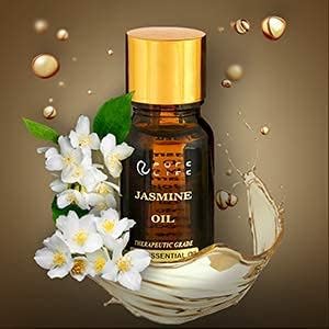 Pure Life Jasmine Oil, natural, grau terapêutico, mistura de qualidade premium de óleo essencial 0,3 fl. Oz