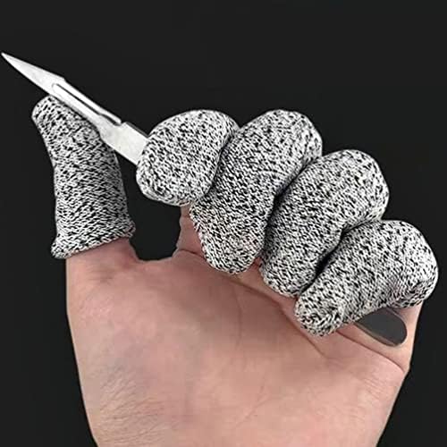 TOFFICU DIDOS CONDOMOS 10pcs Mangas de cotas de dedo Corte Corte Protetor de ponta de dedão Luvas Extender Life para Protetores de dedos reutilizáveis ​​de escultura de trabalho de cozinha