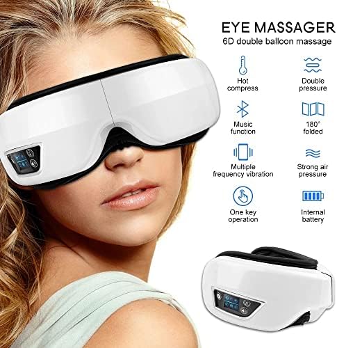 Massageador de olho tinmico 6D Vibração do airbag inteligente, instrumento para os olhos do instrumento