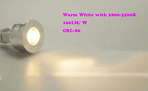 Lâmpadas de LED de MR11 1W MR11 GU5.3 Base bi-pino Luz LED LED 1W Branco quente 3000K LED LUBLE DE SPOTLE para o sotaque da paisagem recuado sob iluminação do balcão, 90 lm, 8 pacote
