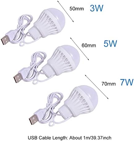 Tookie LED bulbo, interface USB universal simples iluminação de baixa tensão Branca acampamento ao ar livre