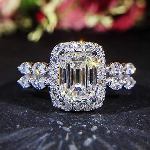 2023 Novo temperamento Diamante em forma de fêmea proposta de anel de diamante anéis de casamento anéis