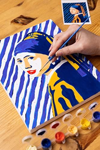Hoje é o Art Day Girl With Pearl Brincing - Johannes Vermeer - Paint By Numbers Kit
