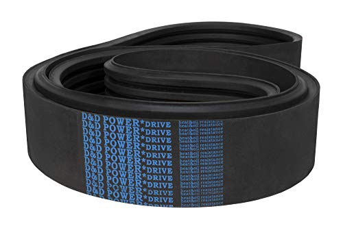 D&D PowerDrive 2/8VP1180 Kevlar Banded V Belt, 2 faixas, borracha