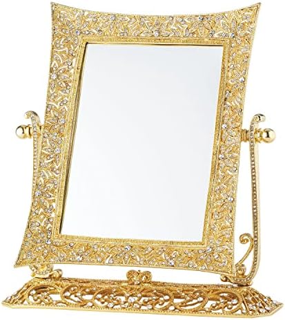 Gold Windsor Magando espelho em pé de Olivia Riegel -