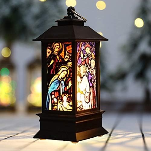 Lâmpada de iluminação de festa Lanterna de neve de natal Lanterna Jesus Natividade Cena de água Lanterna Lanterna