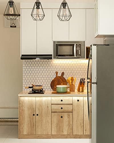 Botões de gabinete preto mohern, 30 pcs de 1-1/5 polegadas de armário de cozinha, botões pretos para