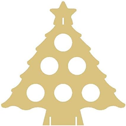 Spirit Tree Can Holder Cutout 1 Item por pacote Decoração de Natal Férias inacabadas de madeira mdf forma