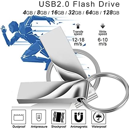 LMMDDP Metal USB Flash Drive 32 GB 16GB Pendrive 128 GB 64 GB de caneta à prova d'água 8 GB Flash USB