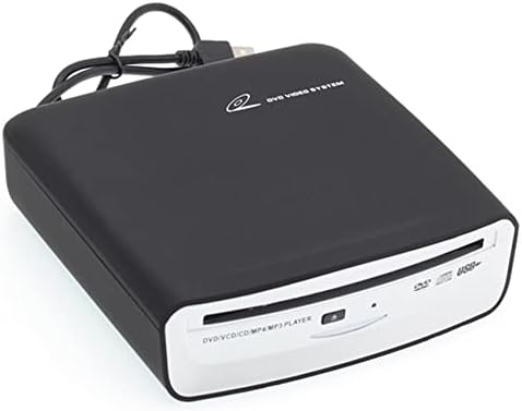 ASVEGEN USB CD Externo Drive VCD DVD MP4 Player para Android de carro, preto e prata