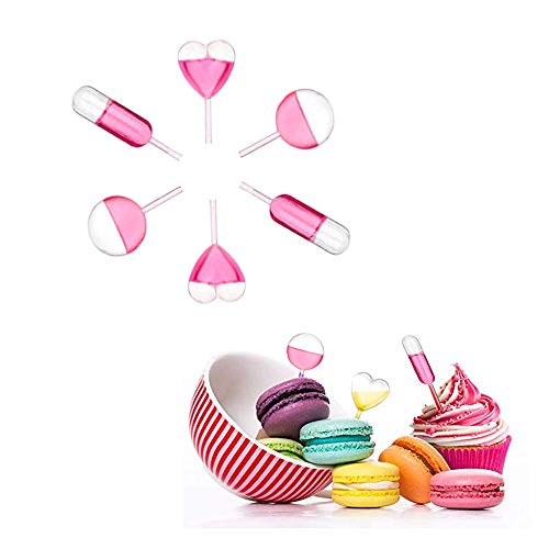 200pcs 4ml Mini Squeeze Transfer Cupcakes Pipets-retangular, coração, forma redonda, gotas de