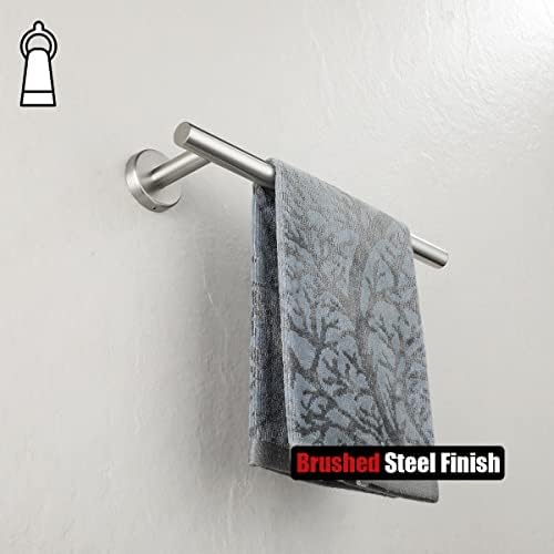 Anel de toalheiro do toalheiro JQK, engrosse 0,8 mm 304 Banheiro de aço inoxidável barra de toalha de