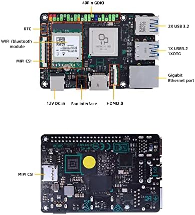 Tinker Board 2s 6-Core 2,0 GHz RockChip RK3399 Computador de placa única 4 GB RAM 16GB EMMC Suporte