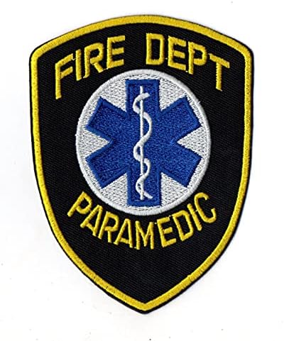Primeiro, qualquer coisa do departamento de incêndio patches paramédicos serviços de emergência símbolo