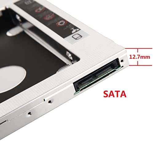 12,7mm SATA 2º HDD SSD Optical Bay Caso Caddy Adapter Frame Bandey para Toshiba Satellite L355 L355D L455 L455D