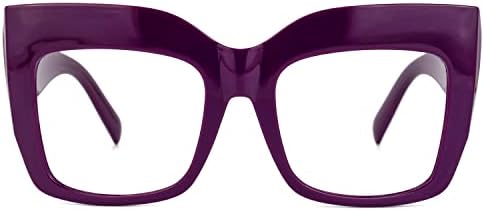 Zeelool Vintage Grenshy Eye Girt Girs para mulheres com lente transparente sem receita médica FP0668