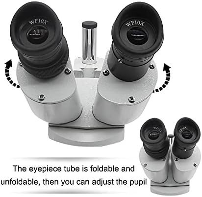 WPYYI 10X-20X-30X-40X Microscópio estéreo binocular Industrial iluminado com ocular para reparo de