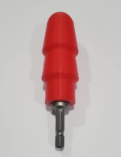 Adaptador de estilo Vac-U-Lock para chave de fenda ou broca 3D impressa.