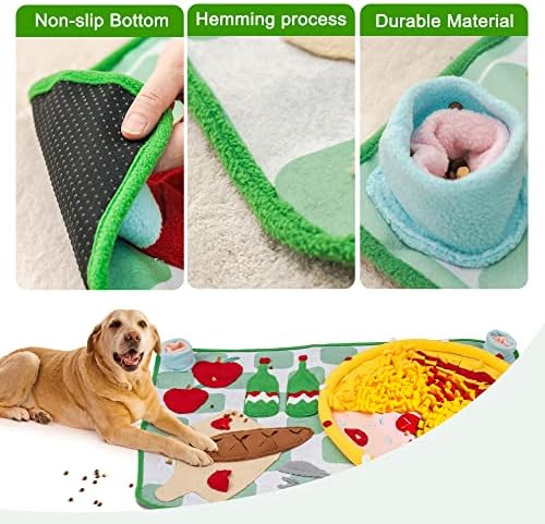 Tapete de fusão para cães tapete de cachorro para treinamento de cheiro e com comer cães de cachorro Brinquedos