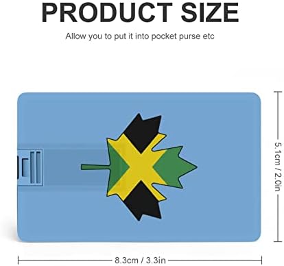 Sinalizador jamaicano sinalizador USB Memory Stick Business Flash-Drives Cartão de crédito Cartão bancário da forma de cartão bancário