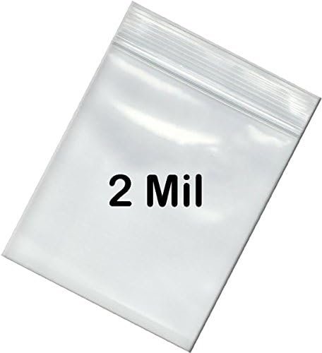 BNY CAIN 2 mil 3x5 Space Saver Reclosable Poly Ziplock Bag 3 x 5 - 100 contagens