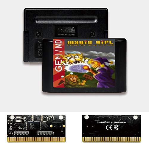 Aditi Magic Girl - USA Label Flashkit MD Electroless Gold PCB Card para Sega Genesis Megadrive Console