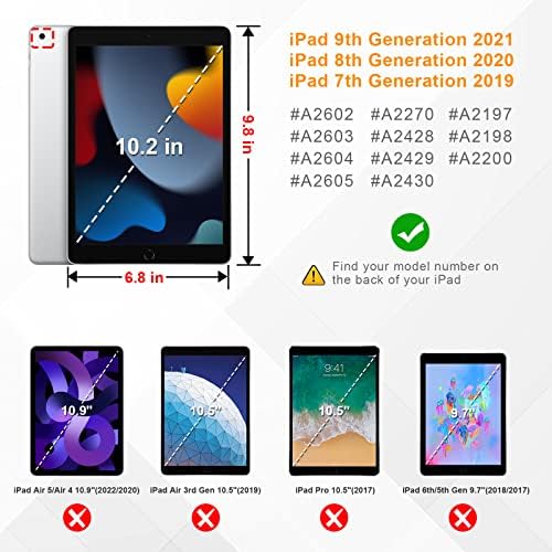 Fintie Case for iPad 9th Generation / 8th Generation / 7th Gen 10,2 polegadas - Conhecimento leve leve