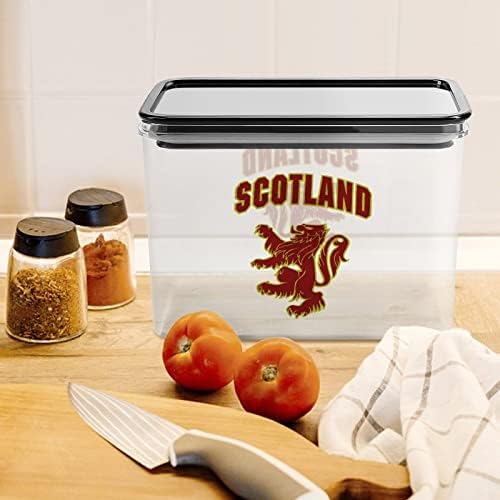 Caixa de armazenamento de leão escocês Caixa de armazenamento de alimentos plásticos recipientes de recipientes