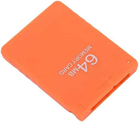 Memória de alta velocidade, cartão de memória de 64 MB ABS Profissional eficiente e eficiente transmissão para PS2 laranja