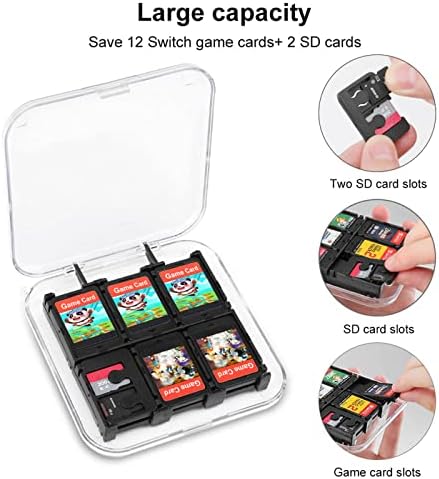 Jamaica Flag Plam Tree Game Caso Caso de Card de Card de Choque Card de Card Slots 6 Slots Storage Protetive