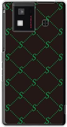 Second Skin S Monogram Black X Green Design por ROTM/para Aquos Phone SH-06D/DOCOMO DSHA6D-PCCL-202-Y348