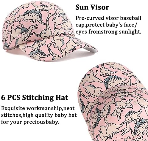 Tampas de chapéu de beisebol para crianças de dinossauros
