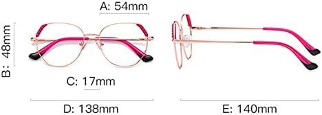Óculos de leitura de metal resio para mulheres homens da moda.