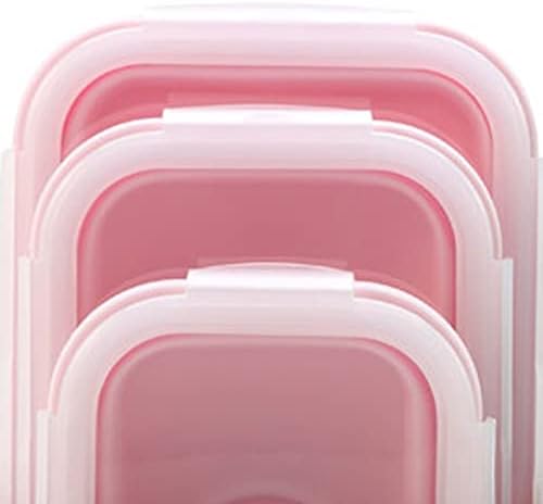 Recipientes de almoço Alive Lunch Silica Gel Fresh Keeping Box for Family, dobrável, pode ser usado como uma caixa Bento