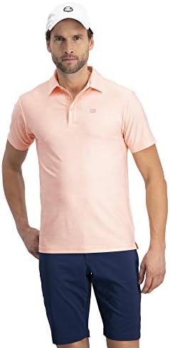 Três sessenta e seis camisas de golfe para homens-pólo de manga curta seca, camiseta de colarinho casual atlético