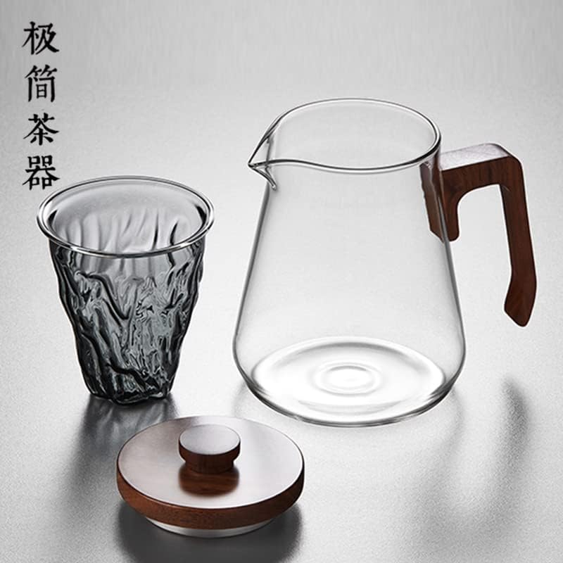 Capacidade de grande capacidade Guanshan Bolha de vidro Filtro de vidro Filiza de chá de chá único kung fu conjunto